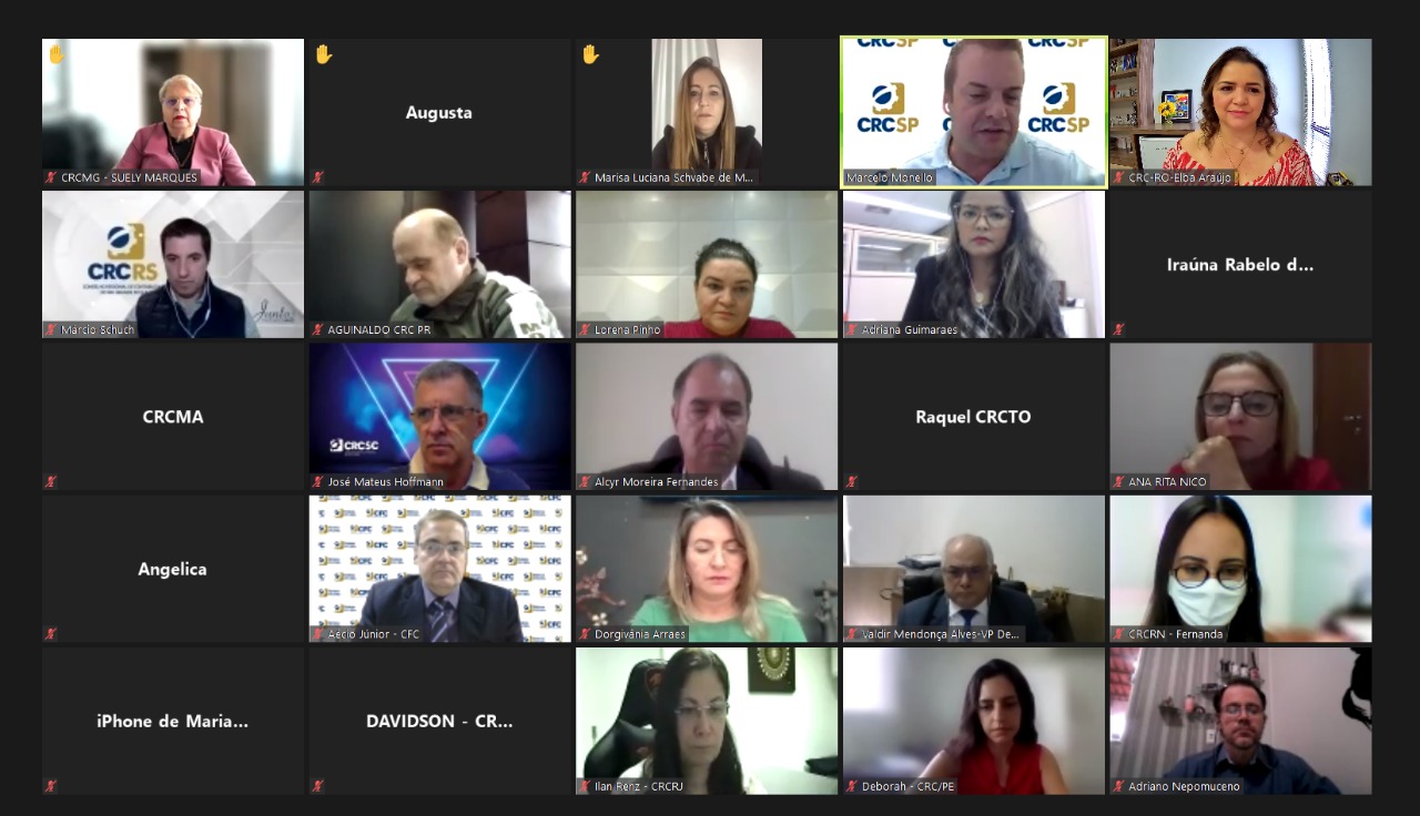 CFC realiza reunião virtual de vice-presidentes de desenvolvimento profissional do Sistema CFC/CRCs