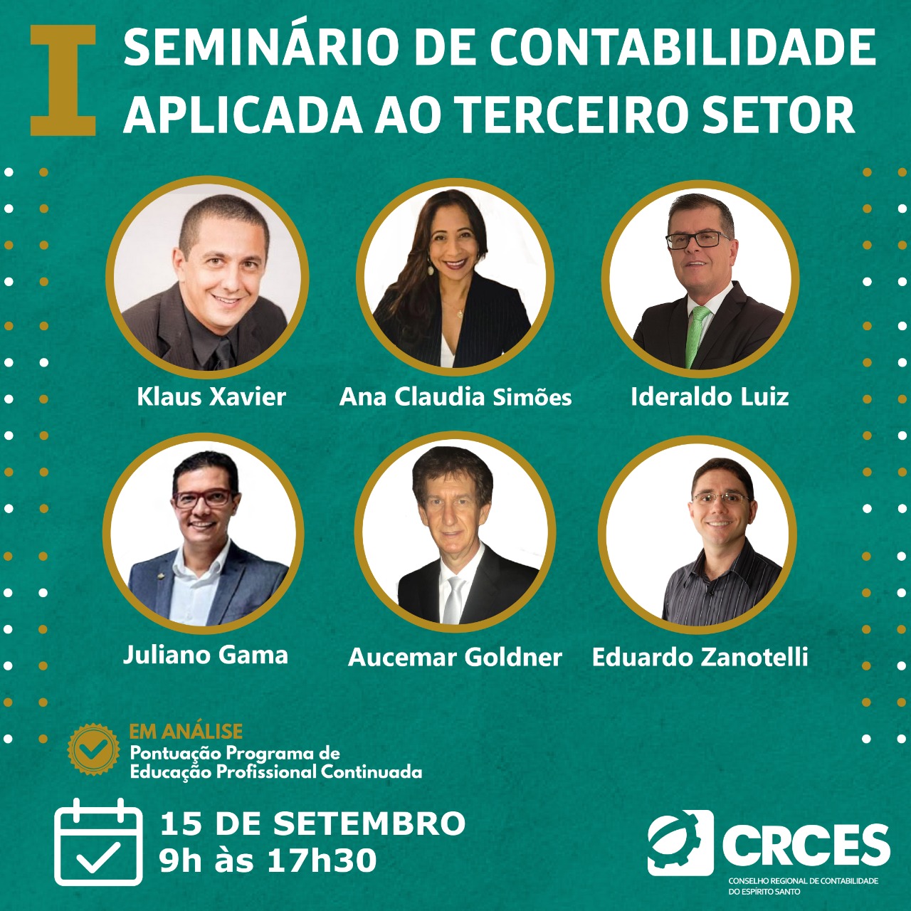 Vem aí o... I Seminário de Contabilidade Aplicada ao Terceiro Setor