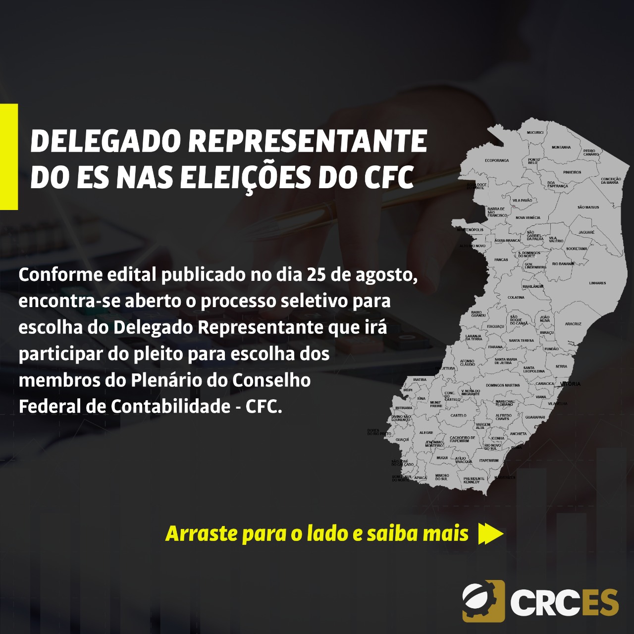 DELEGADO REPRESENTANTE DO ES NAS ELEIÇÕES DO CFC