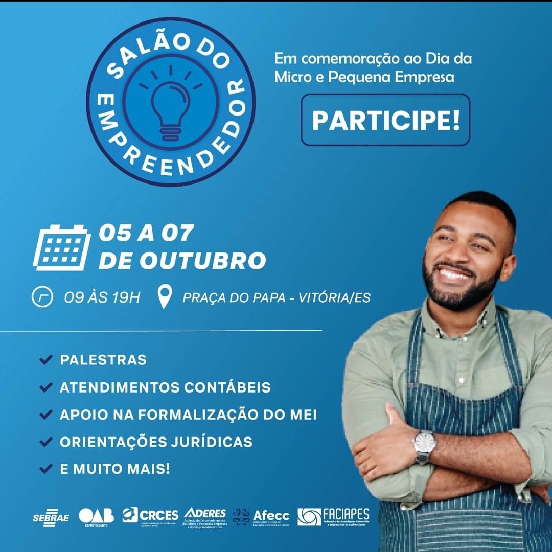 CRCES PARTICIPA COM SEBRAE/ES DO SALÃO DO EMPREENDEDOR