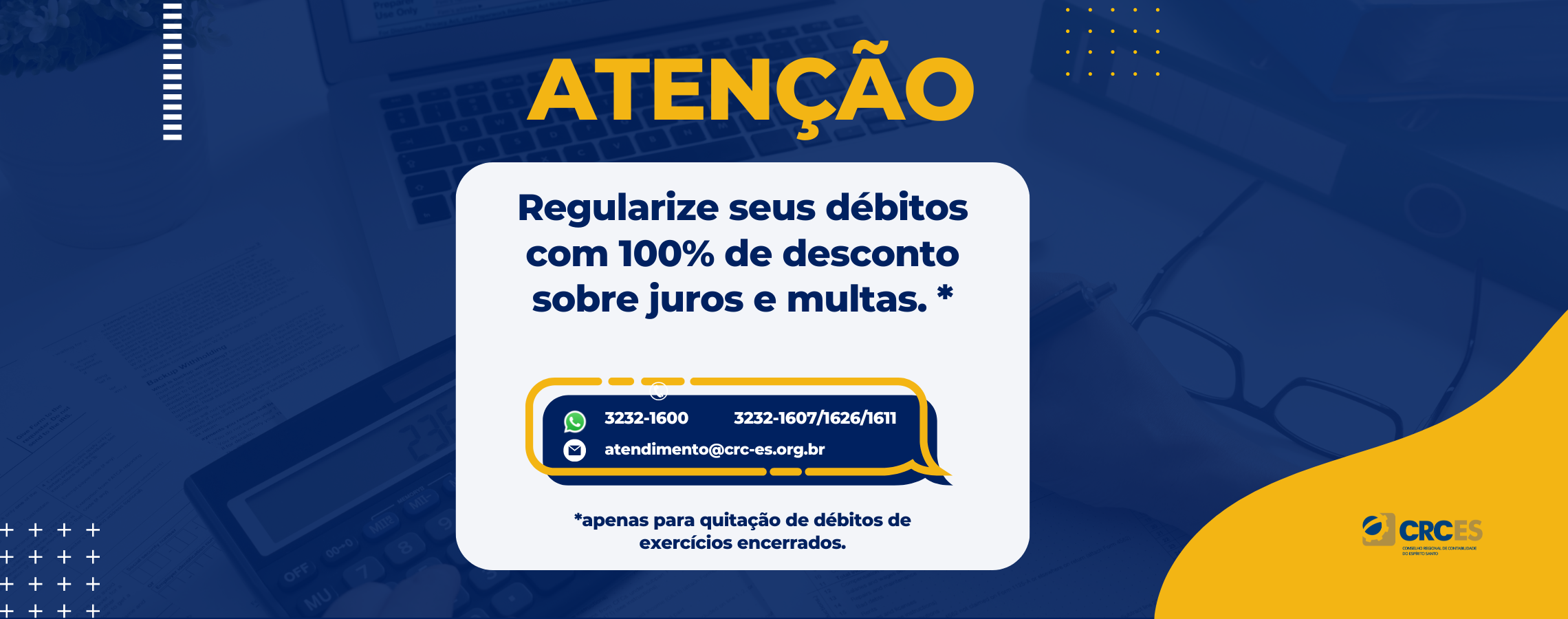 Chegou a hora de quitar seus débitos com 100% de desconto