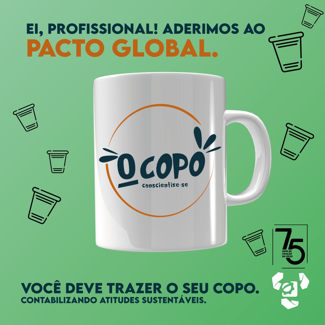 CRCES deixa de oferecer copo descartável
