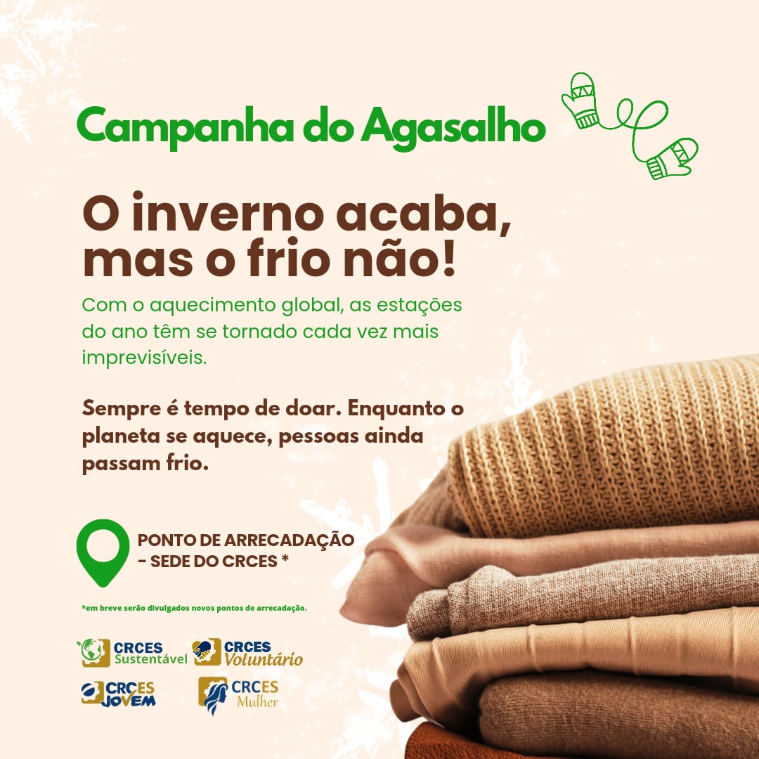 CRCES lança campanha do Agasalho