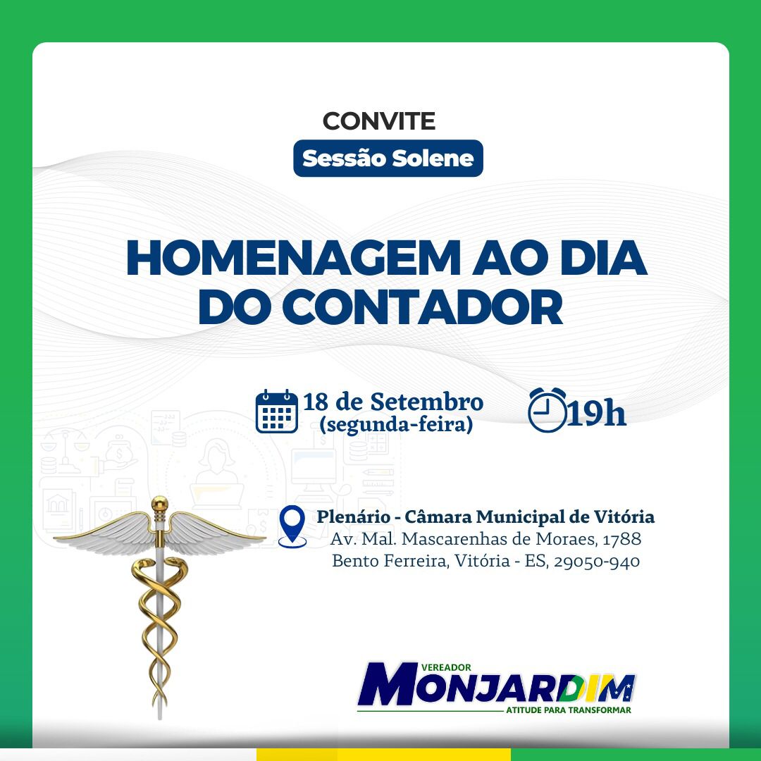Solenidade em homenagem ao Dia do Contador