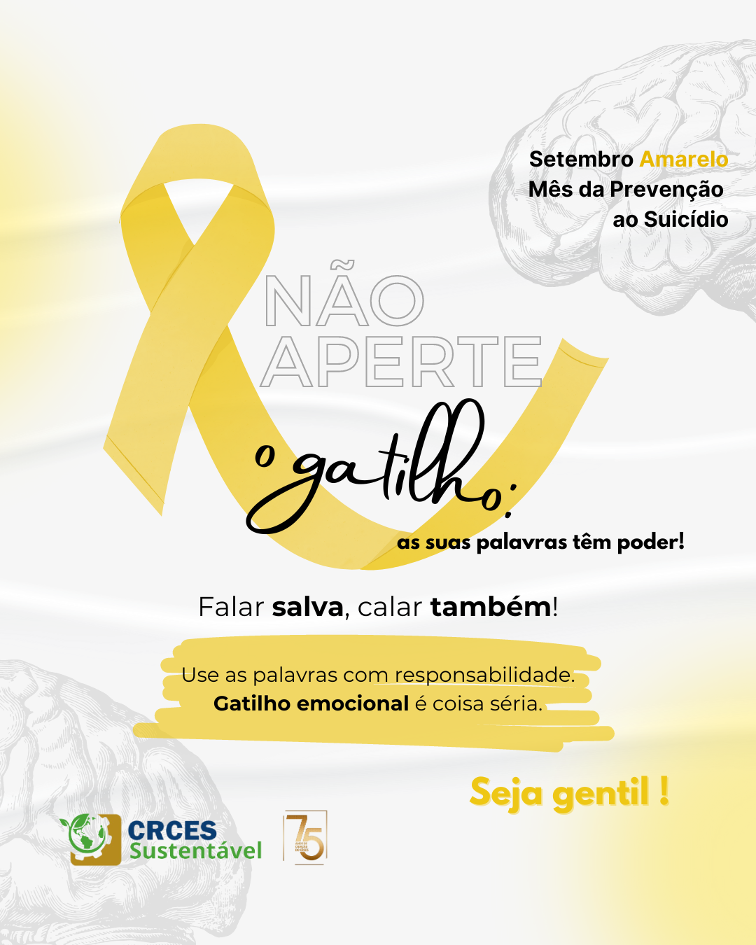 Campanha "Não aperte o gatilho: suas palavras têm poder"
