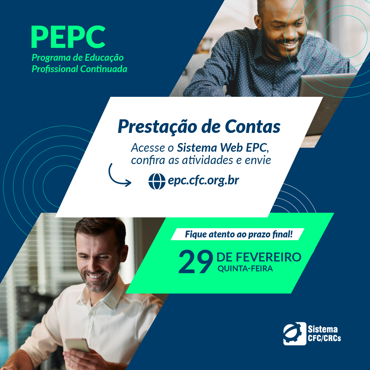 Últimos dias do prazo de prestação de contas do PEPC