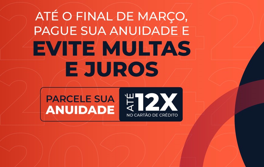 Anuidade CRCES com 5% de desconto