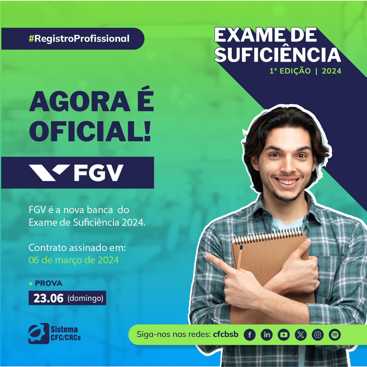 FGV será a banca examinadora do Exame de Suficiência 2024