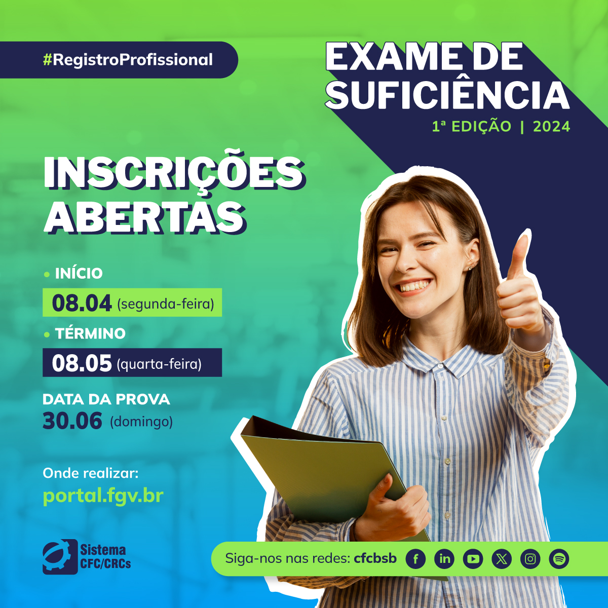 Exame de Suficiência: inscrições estão abertas