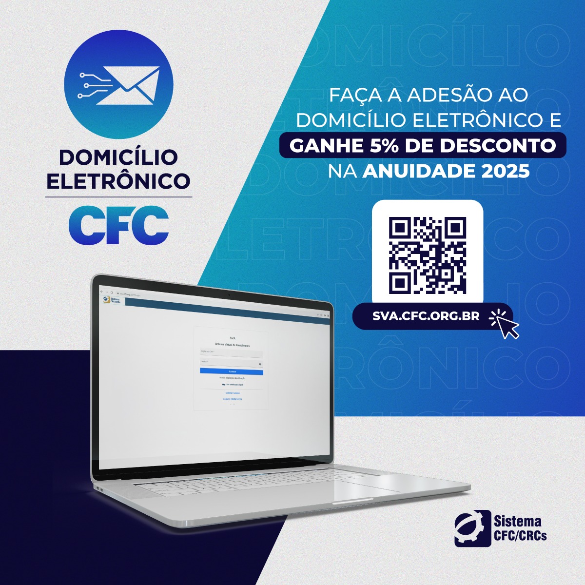 Adesão ao Domicílio Eletrônico proporcionará desconto na anuidade de 2025