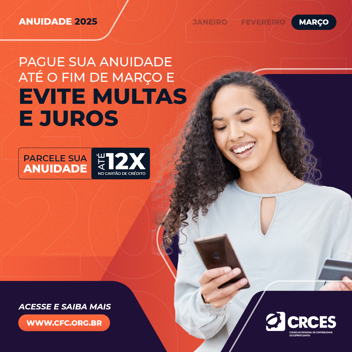 Fique atento ao prazo de pagamento da Anuidade 2025