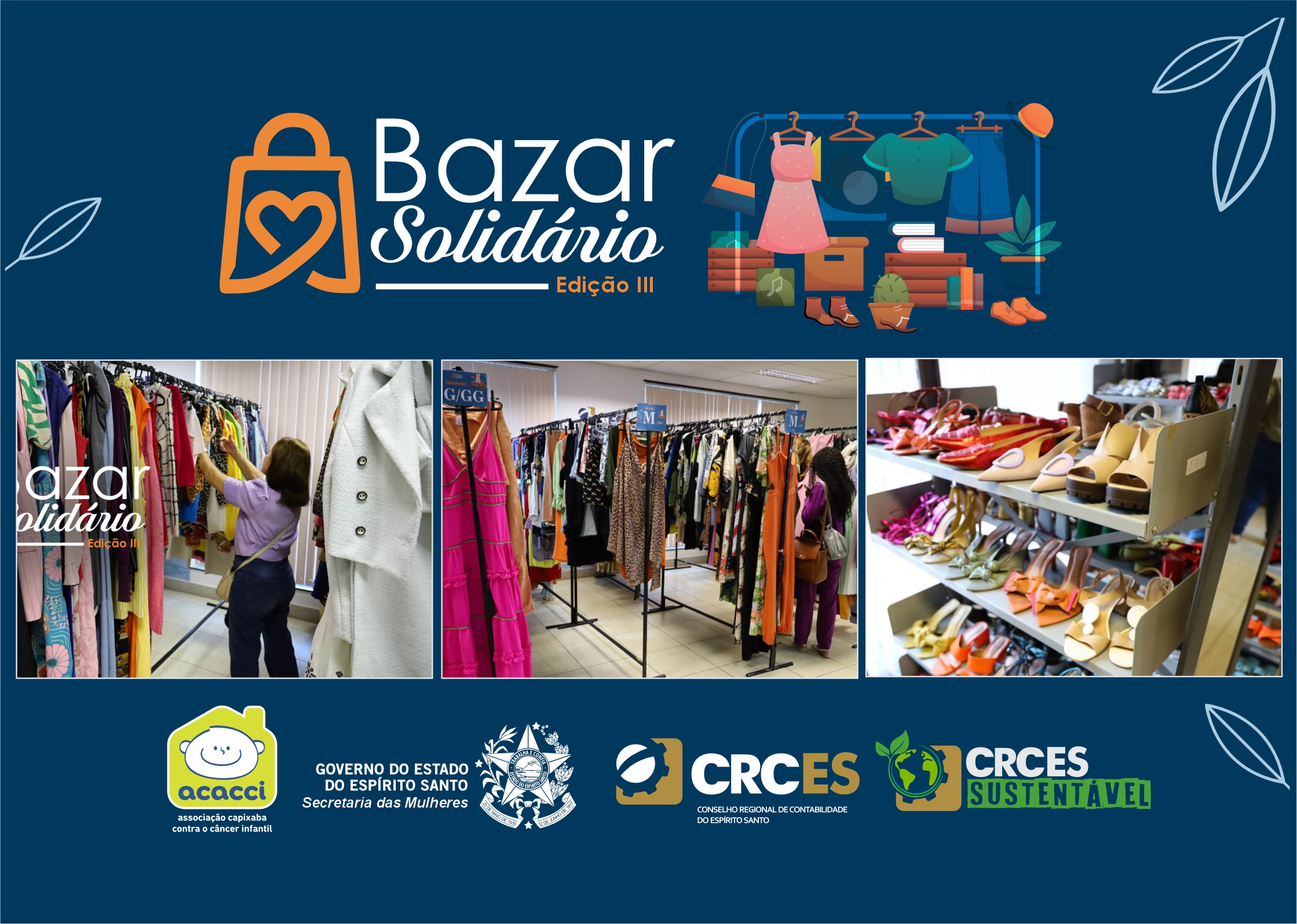 CRCES realiza 3ª edição do Bazar Solidário em prol da ACACCI