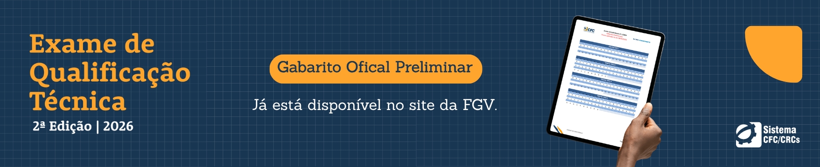 FGV divulga gabarito oficial preliminar da segunda edição do EQT 2026