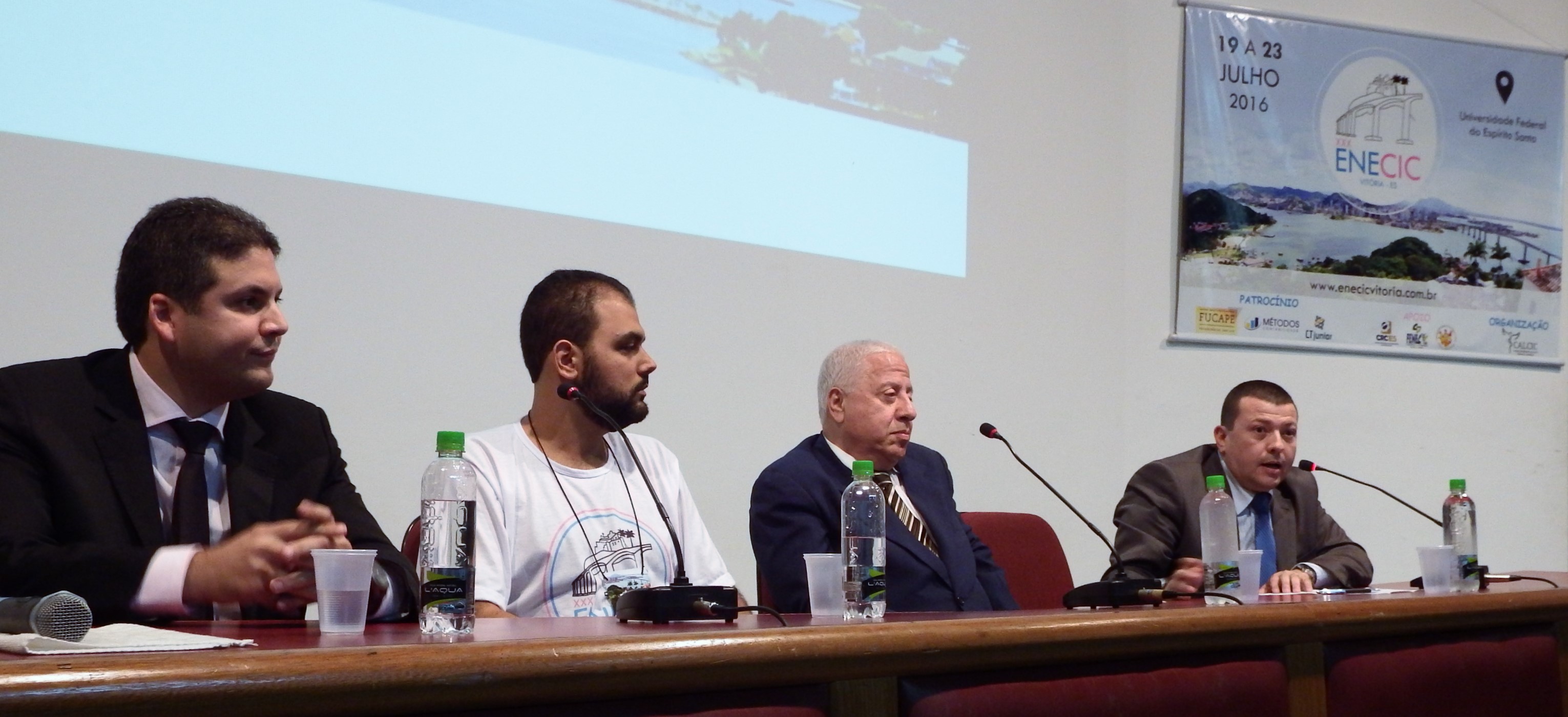 CRCES na mesa de abertura da XXX edição do Encontro Nacional de Estudantes de Ciências Contábeis - ENECIC