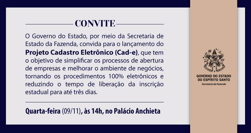 Sefaz lança hoje o cadastro eletrônico (CAD-e)