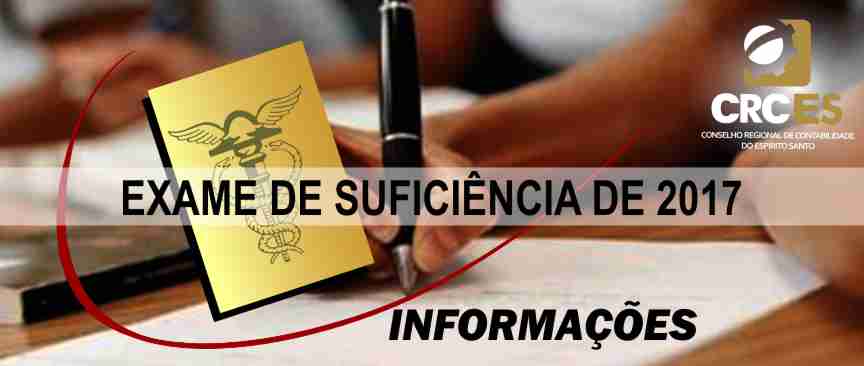 PUBLICADO O EDITAL DA 1° EDIÇÃO DO EXAME DE SUFICIÊNCIA DE 2017