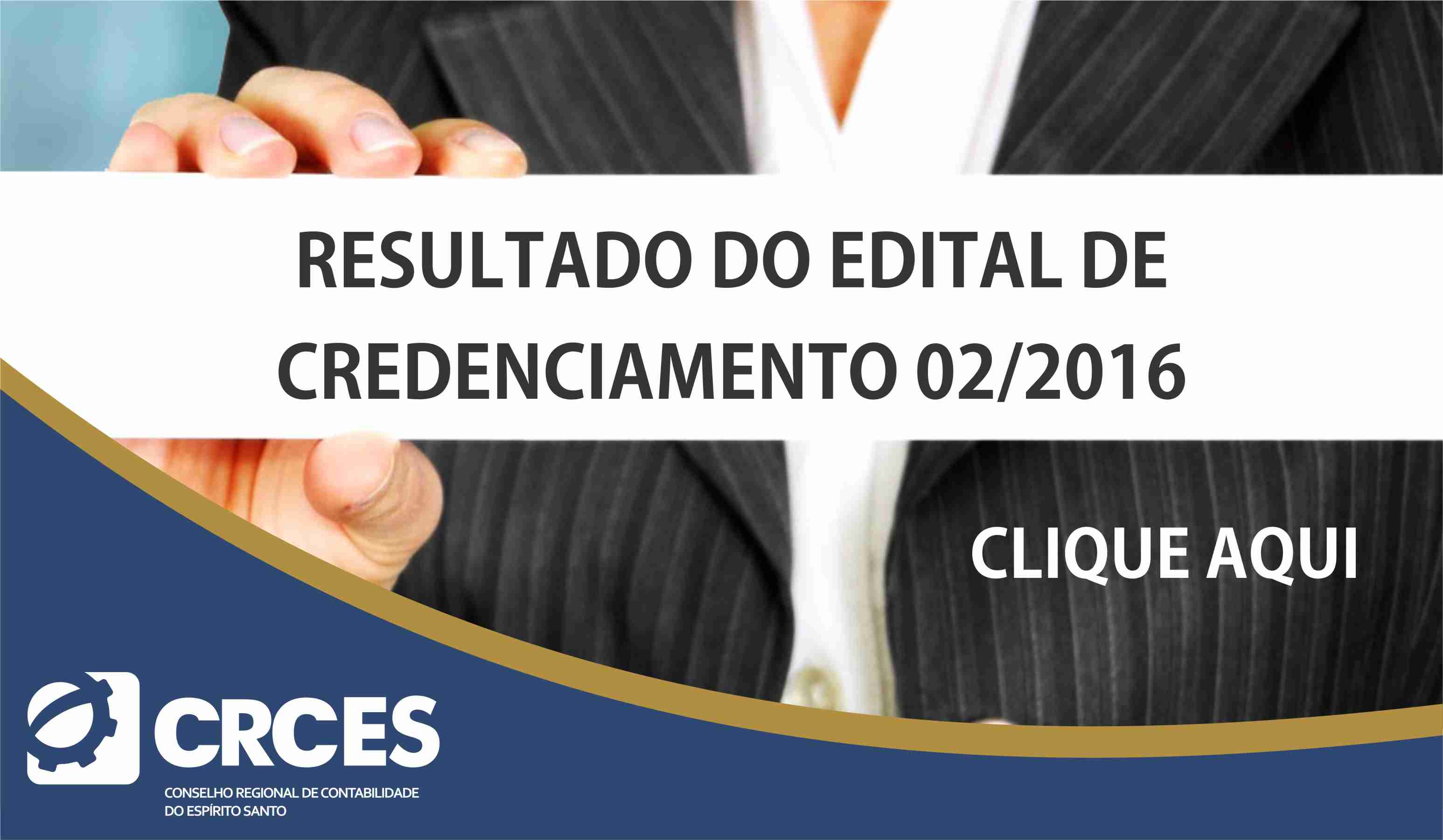 DIVULGAÇÃO DO EDITAL DE CREDENCIAMENTO 02/2016