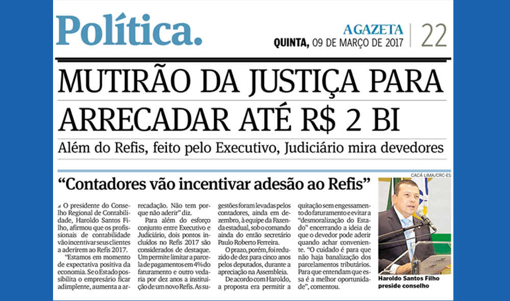 CONTADORES VÃO INCENTIVAR ADESÃO AO REFIS