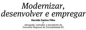 Presidente Haroldo Santos Filho inaugura coluna do Jornal A Gazeta