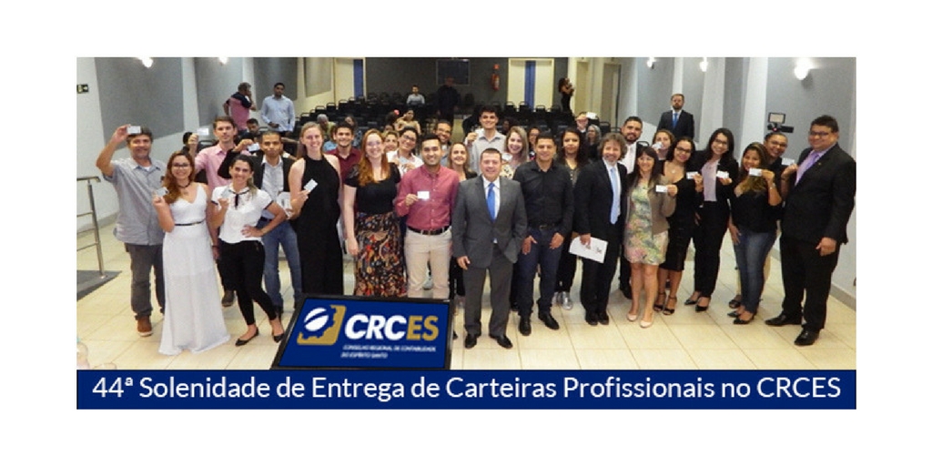 CRCES REALIZA 44ª SOLENIDADE PARA ENTREGA DE CARTEIRAS NA GESTÃO DO PRESIDENTE HAROLDO