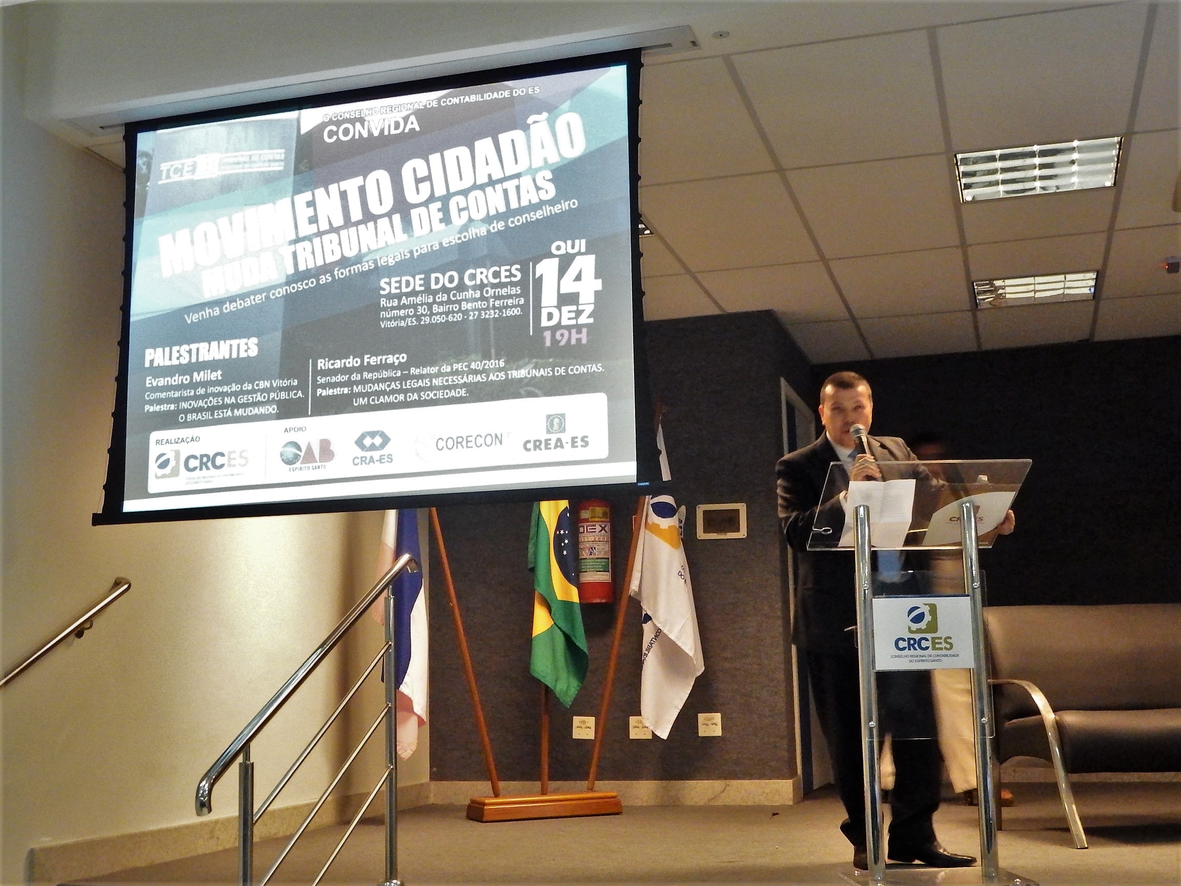 CRCES realiza a primeira edição do Movimento Cidadão: Muda Tribunal de Contas