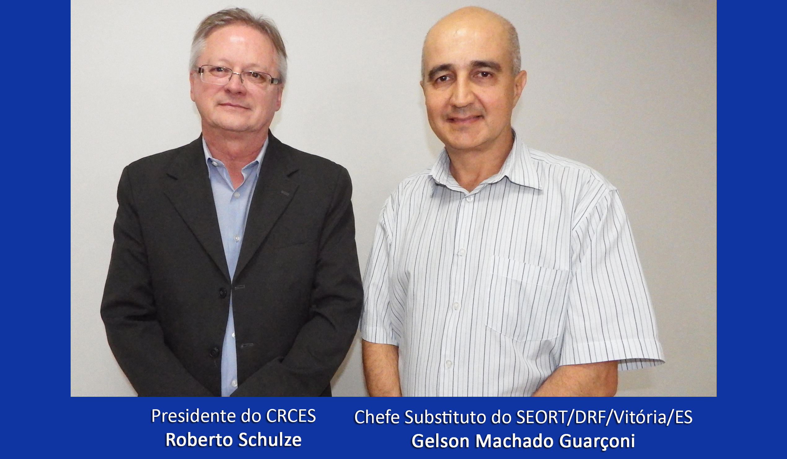 Presidente do CRCES recebe visita do Chefe do Setor de Orientação Tributária da Receita Federal