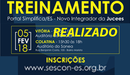 TREINAMENTO PORTAL SIMPLIFICA/ES – NOVO INTEGRADOR DA JUCEES CONTINUA HOJE