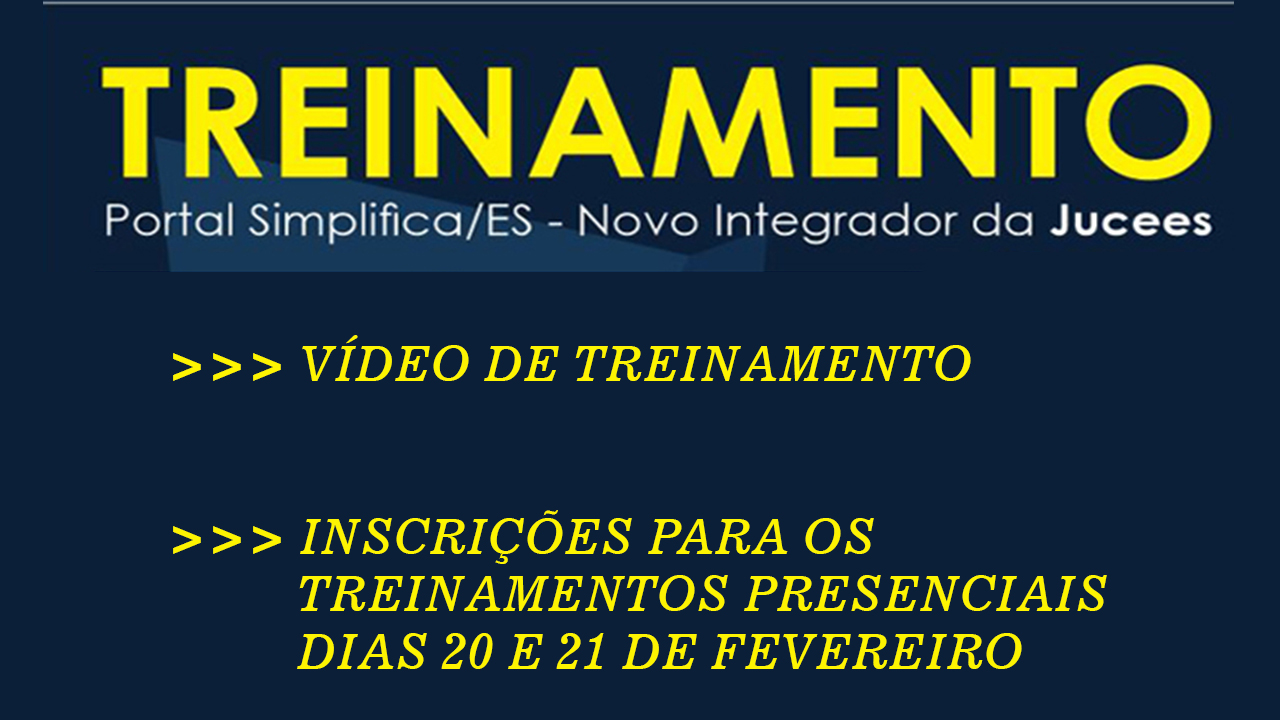 JUCEES realiza treinamento do Portal Simplifica/ES nos dias 20 e 21 de fevereiro