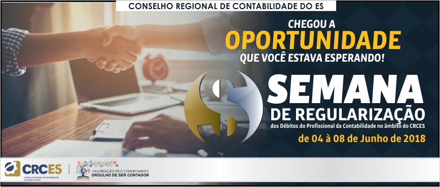 SEMANA DE REGULARIZAÇÃO DE DÉBITOS 2018