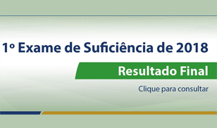 RESULTADO FINAL DO 1º EXAME DE SUFICIÊNCIA DE 2018