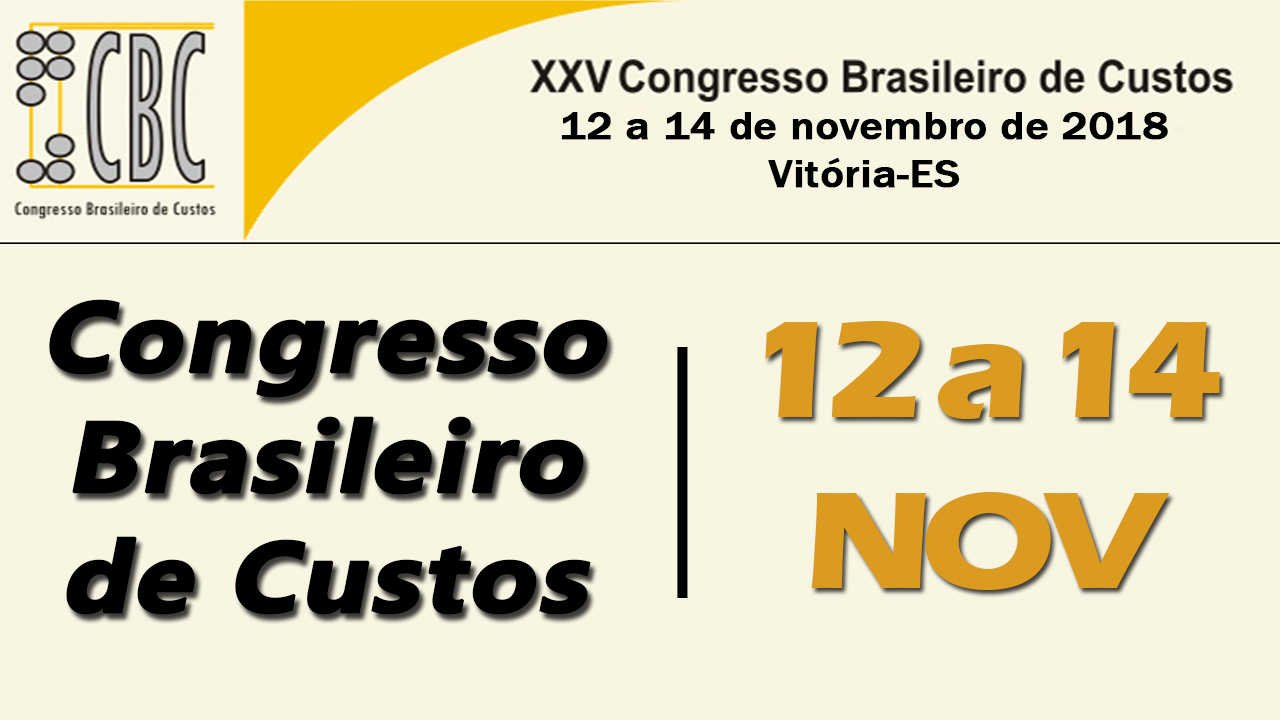 XXV CBC ACONTECERÁ EM VITÓRIA DE 12 A 14 DE NOVEMBRO.
