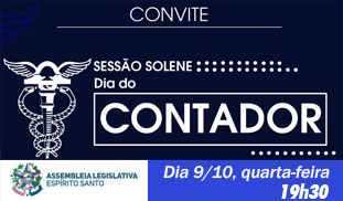 Sessão Solene na Assembleia Legislativa homenageia o Dia do contador