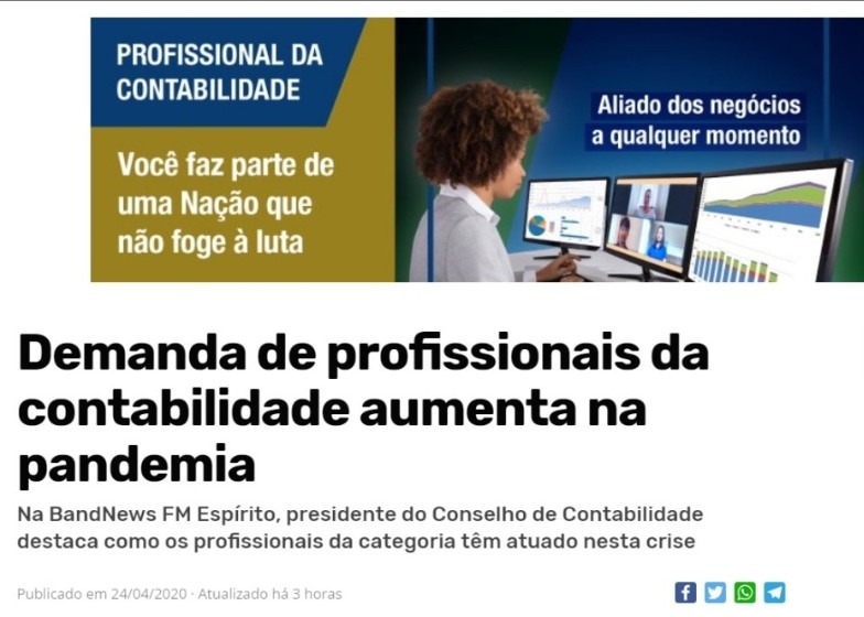 Entrevista da presidente, Carla Tasso, na rádio Band News FM