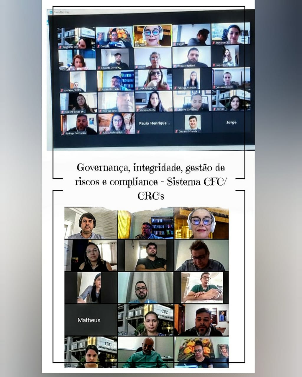 CFC e CRCES debatem sobre Governança, integridade, gestão de riscos e compliance