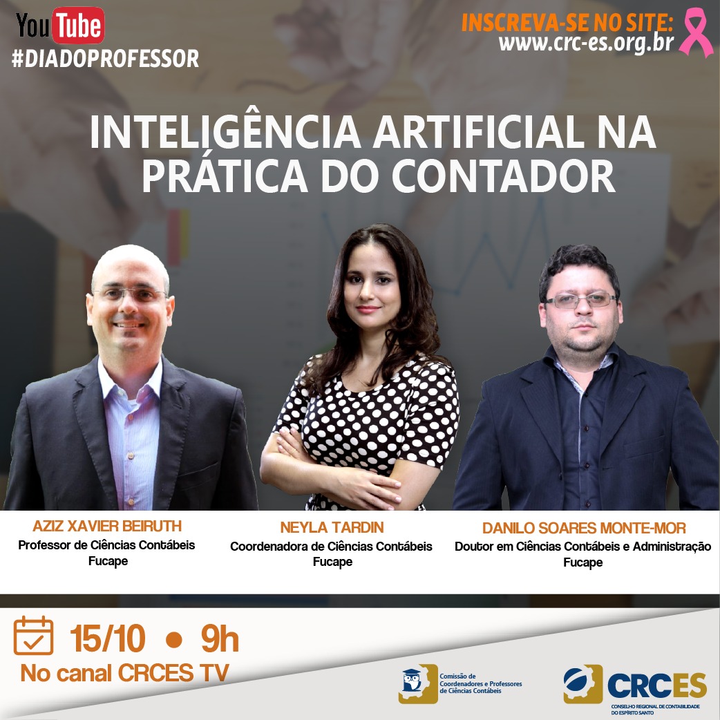 COMEMORAÇÃO DO DIA DO PROFESSOR COM DESTAQUE PARA O TEMA - “INTELIGÊNCIA ARTIFICIAL NA PRÁTICA DO CONTADOR”