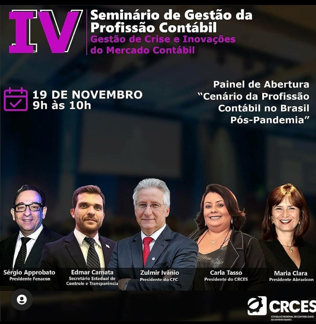 Presidente do CFC é presença confirmada na abertura do Seminário de Gestão
