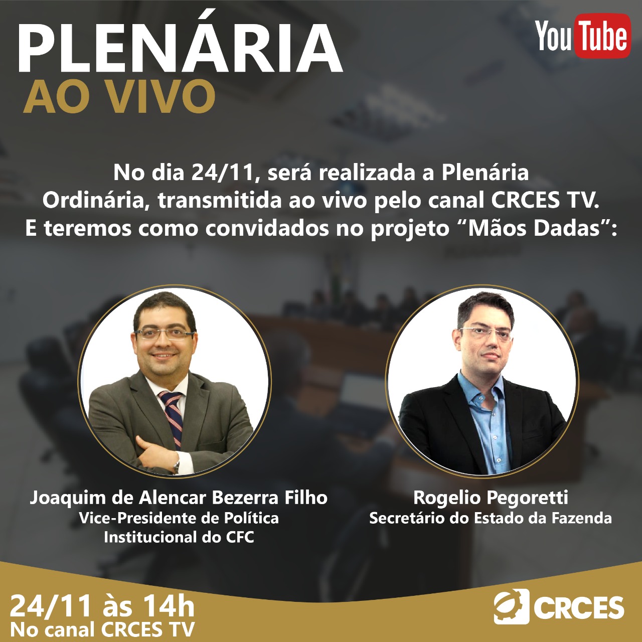 PLENÁRIA AO VIVO DO CRCES