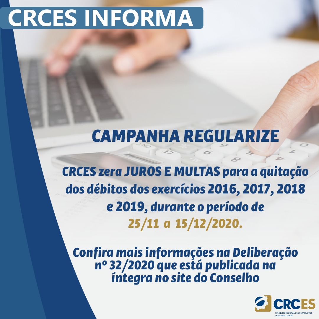 CAMPANHA REGULARIZE - ZERO DE MULTAS E JUROS